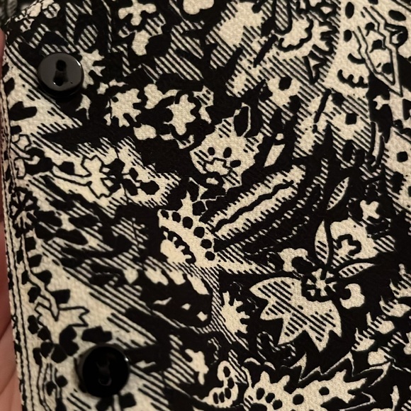 Black and cream chiffon blouse from Zara - Picture 4 of 4